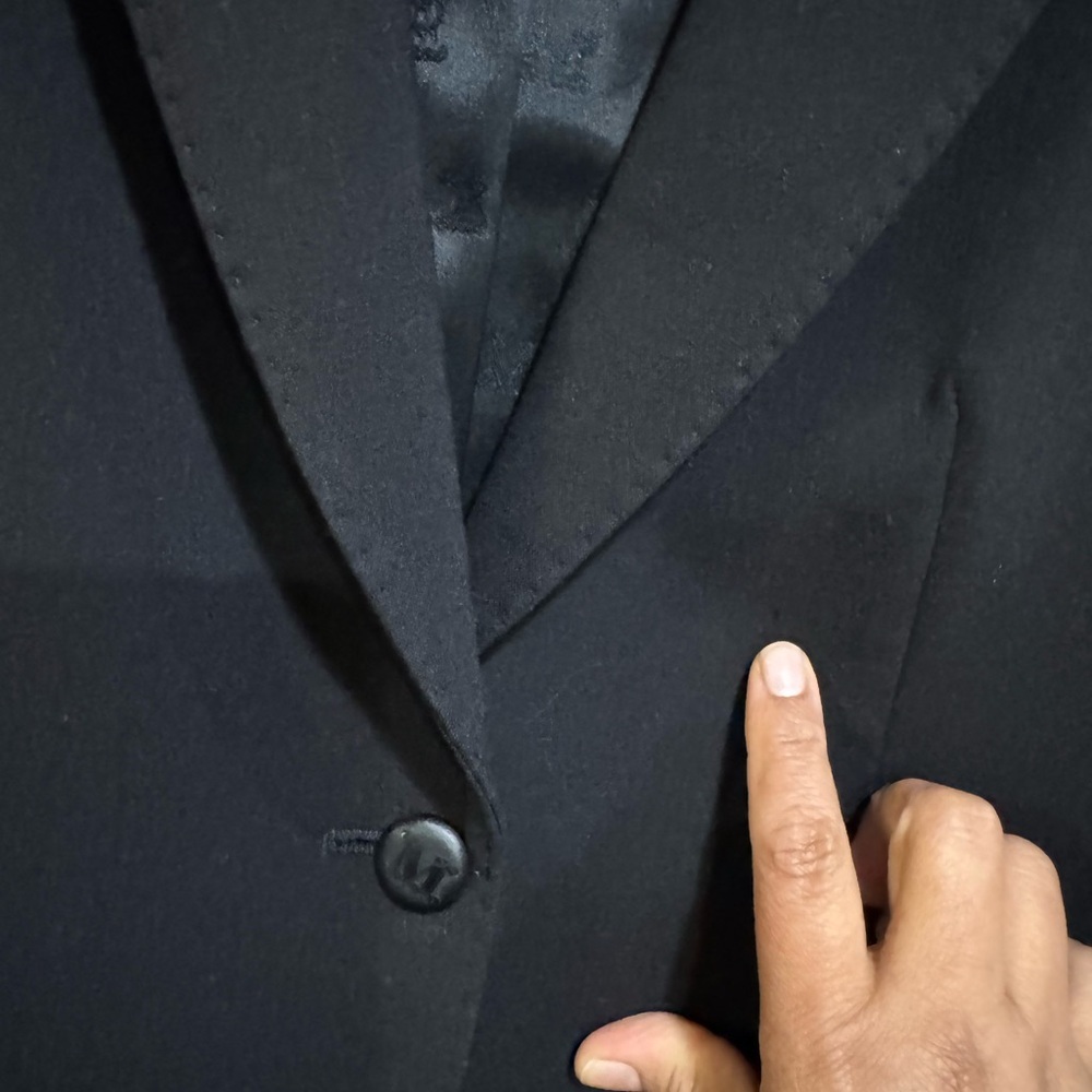 MaxMara Black Single-Button Wool Blazer - Picture 14 of 16